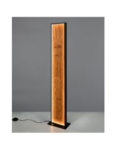 Luminária de chão LED KALEA, madeira natural, pedal, 35W, 4100lm, 3000K, IP20 2