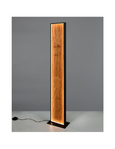 Lámpara de pie LED KALEA madera natural, interruptor de pie 35W 4100lm, 3000K IP20