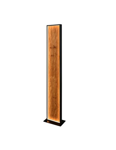 Lámpara de pie LED KALEA madera natural, interruptor de pie 35W 4100lm, 3000K IP20