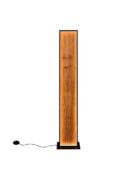 Lámpara de pie LED KALEA madera natural, interruptor de pie 35W 4100lm, 3000K IP20