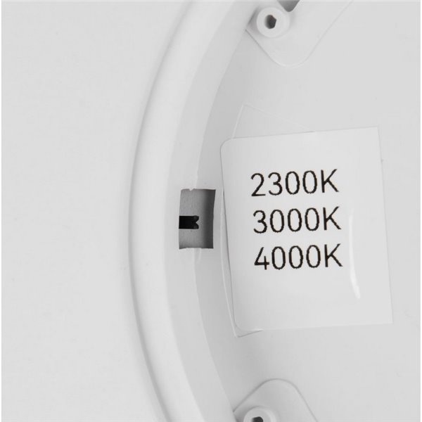 Plafón de techo LED redondo DRACO Ø23cm regulable 18W 2300lm, 2300+3000+4000K IP20 Blanco