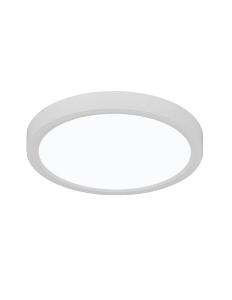 Plafón de techo LED redondo DRACO Ø23cm regulable 18W 2300lm, 2300+3000+4000K IP20 Blanco