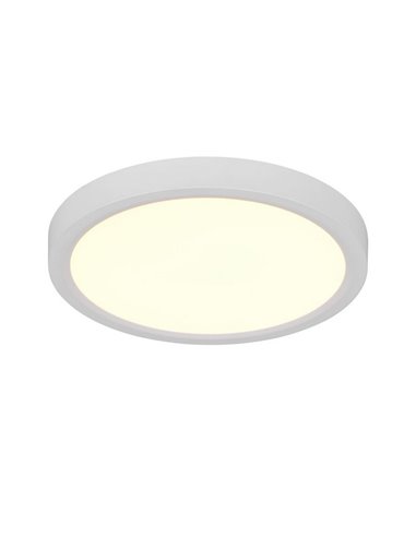 Plafón de techo LED redondo DRACO Ø23cm regulable 18W 2300lm, 2300+3000+4000K IP20 Blanco