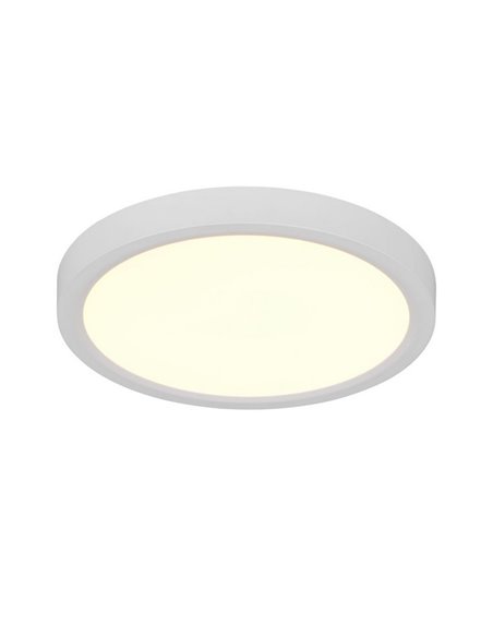 Plafón de techo LED redondo DRACO Ø23cm regulable 18W 2300lm, 2300+3000+4000K IP20 Blanco