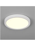 Plafón de techo LED redondo DRACO Ø23cm regulable 18W 2300lm, 2300+3000+4000K IP20 Blanco