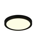 Plafón redondo de techo LED DRACO Ø23cm regulable 18W 2300lm, 2300+3000+4000K IP20 Negro