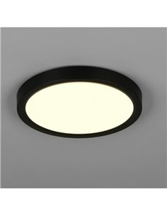 Plafón redondo de techo LED DRACO Ø23cm regulable 18W 2300lm, 2300+3000+4000K IP20 Negro 2