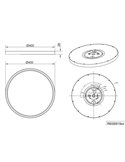 Plafón de techo LED redondo DRACO grande Ø40cm regulable 30W 4000lm, 2300+3000+4000K IP20 Blanco