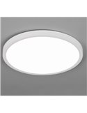 Plafón de techo LED redondo DRACO grande Ø40cm regulable 30W 4000lm, 2300+3000+4000K IP20 Blanco
