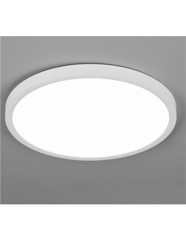 Plafón de techo LED redondo DRACO grande Ø40cm regulable 30W 4000lm, 2300+3000+4000K IP20 Blanco