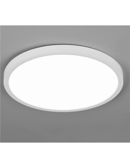 Plafón de techo LED redondo DRACO grande Ø40cm regulable 30W 4000lm, 2300+3000+4000K IP20 Blanco