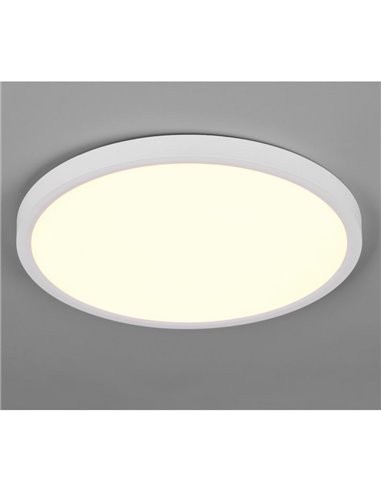 Plafón de techo LED redondo DRACO grande Ø40cm regulable 30W 4000lm, 2300+3000+4000K IP20 Blanco