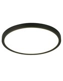 Grand plafonnier rond LED DRACO, Ø40cm, dimmable, 30W, 4000lm, 2300+3000+4000K, IP20, noir