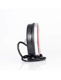 Piloto trasero LED redondo FT-110, 3 funciones, con cable 1m,12/36V IP68