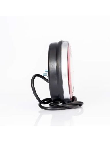 Piloto trasero LED redondo FT-110, 3 funciones, con cable 1m,12/36V IP68