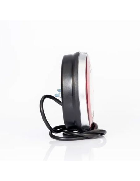 Piloto trasero LED redondo FT-110, 3 funciones, con cable 1m,12/36V IP68