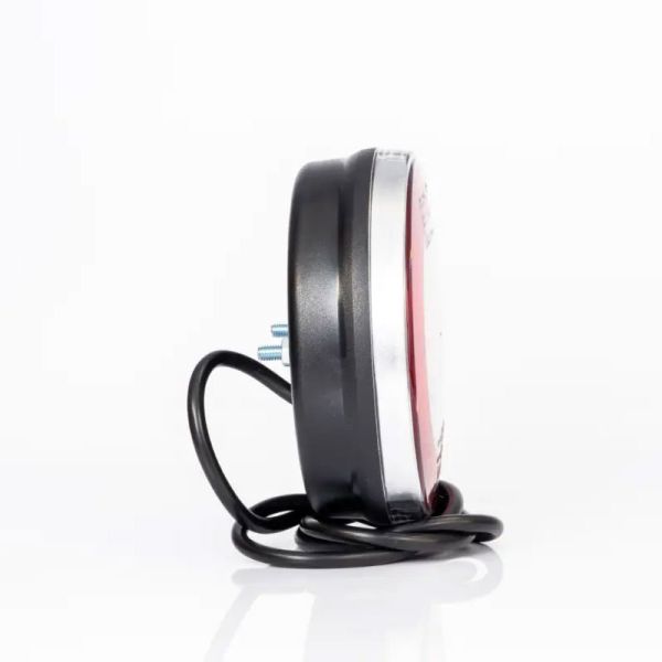 Piloto trasero LED redondo FT-110, 3 funciones, con cable 1m,12/36V IP68