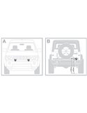 Barra LED rectangular de trabajo delantera y marcha atrás LEDriving WL VX80‑WD haz ancho, 10W 6000K 800Lm, 39m