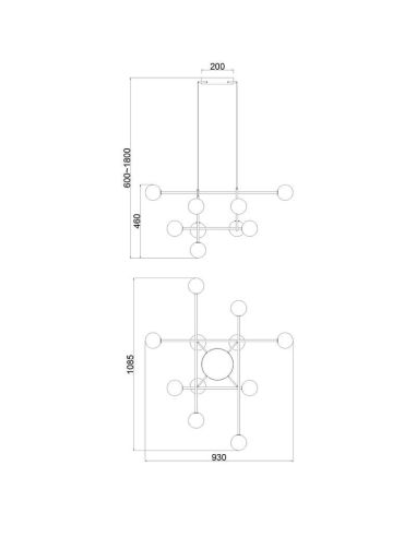 Suspension Mantra à intensité variable CELLAR 7630 | LeonLeds