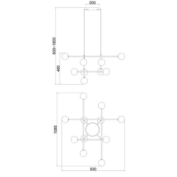 Suspension Mantra à intensité variable CELLAR 7630 | LeonLeds
