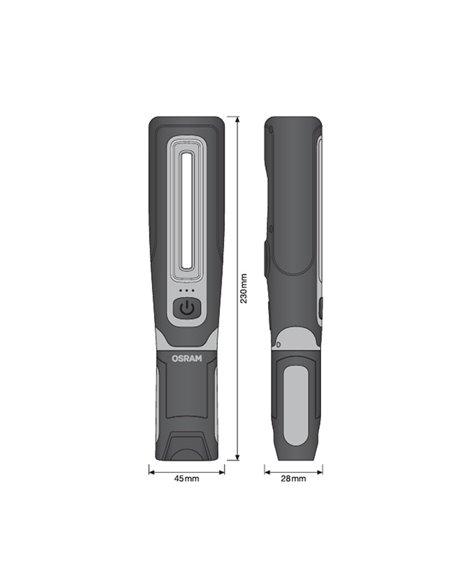 Lámpara de inspección de taller LEDinspect TWIST 450, rotación 360º y ajuste de posicionamiento, 450lm 6000K