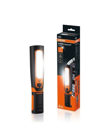 Lâmpada de inspeção de oficina LEDinspect TWIST 450, rotação de 360° e ajuste de posicionamento, 450lm 6000K