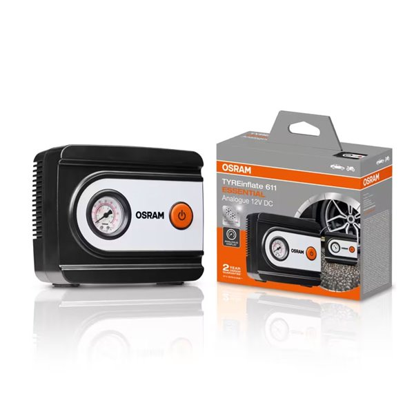 Inflador de neumáticos analógico TYREinflate 611 ESSENTIAL 100psi 180W, 12V 3m