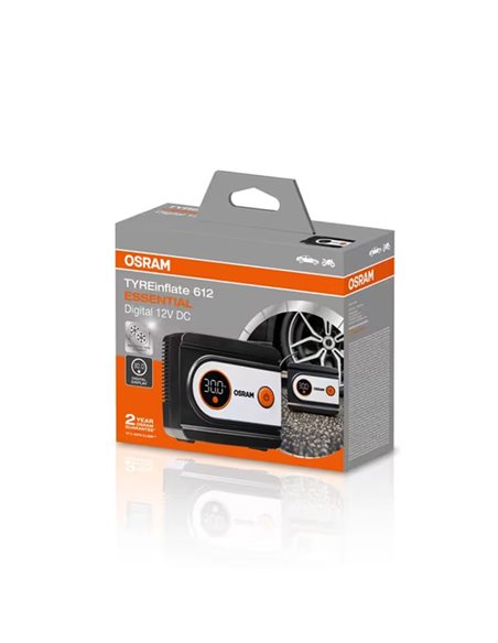 Inflador de neumáticos digital TYREinflate 612 ESSENTIAL 100psi 180W, 12V 3m