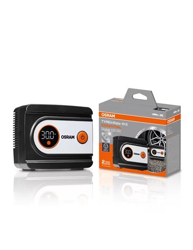 Inflador de neumáticos digital TYREinflate 612 ESSENTIAL 100psi 180W, 12V 3m