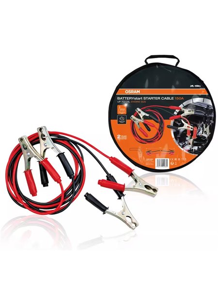 Cables de arranque BATTERYstart STARTERcable 150A, 2,5m, 6V/12V