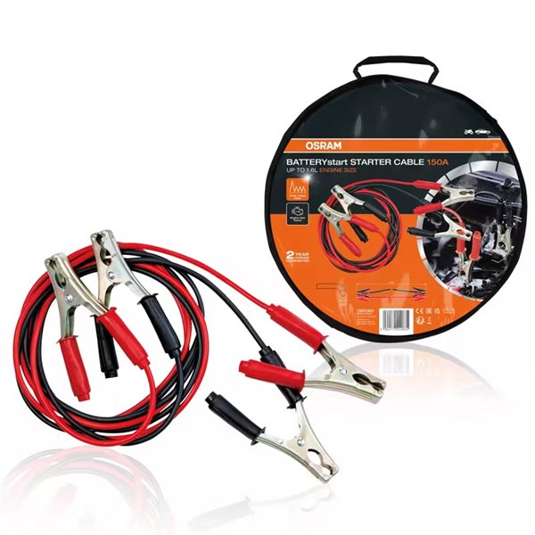 Câbles d'alimentation BATTERYstart STARTERcable 150A, 2,5m, 6V/12V