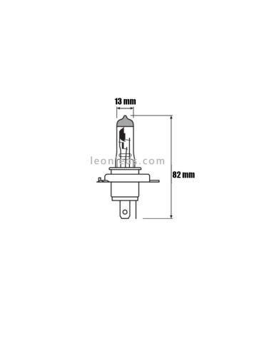 Ampoule de phare H4 pour véhicules 12 V +60 % Osram - 1 unité au meilleur prix | LeonLeds Lighting