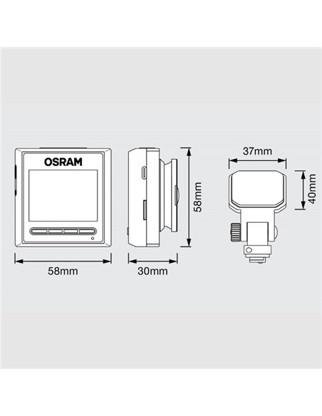 Cámara para salpicadero avanzada HDR Dash cam ROADsight 2500 1080p, gran angular 140°, sensor G, micro y altavoz, 2"