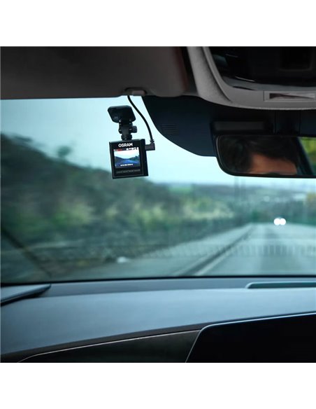 Câmera de painel Roadsight 2500 1080p HDR avançada, ângulo amplo de 140°, sensor G, microfone e alto-falante, 2"