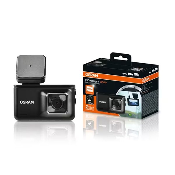 Cámara para salpicadero superior Dash cam ROADsight 3500 1296p, gran angular 140°, sensor G, micro y altavoz, 3"