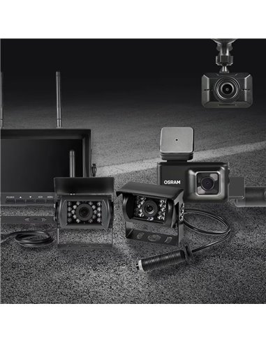 Câmera de painel ROADsight 3500R 1296p 140° com sensor G, microfone e alto-falante, 3"