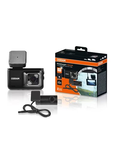 Cámara para salpicadero superior y cámara trasera Dash cam ROADsight 3500R 1296p 140°, sensor G, micro y altavoz, 3"