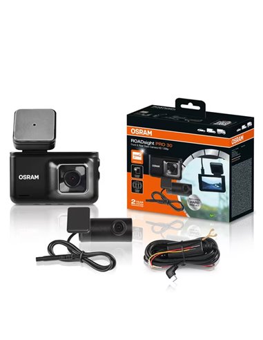 Camara de salpicadero gama alta y cámara trasera Dash cam ROADsight PRO 30, 1296p 140°, GPS y velocidad, sensor G, micro y altav
