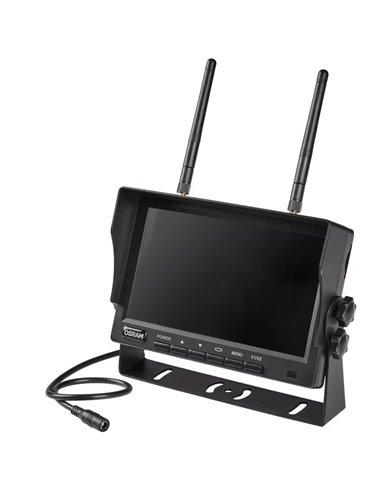 Cámara de marcha atrás inalámbrica ROADsight OWRCS7, monitor AHD 7", 1080p 120º con infrarrojos, 12/24V