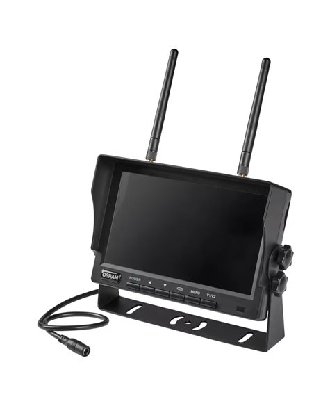 Cámara de marcha atrás inalámbrica ROADsight OWRCS7, monitor AHD 7", 1080p 120º con infrarrojos, 12/24V