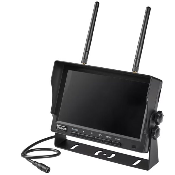 Cámara de marcha atrás inalámbrica ROADsight OWRCS7, monitor AHD 7", 1080p 120º con infrarrojos, 12/24V