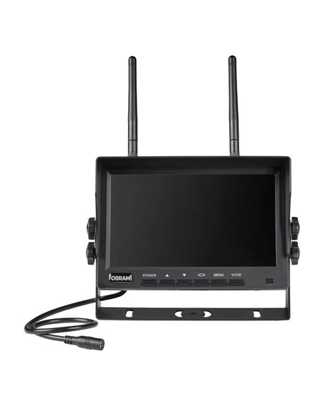 Cámara de marcha atrás inalámbrica ROADsight OWRCS7, monitor AHD 7", 1080p 120º con infrarrojos, 12/24V