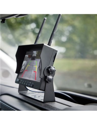 Cámara de marcha atrás inalámbrica ROADsight OWRCS7, monitor AHD 7", 1080p 120º con infrarrojos, 12/24V