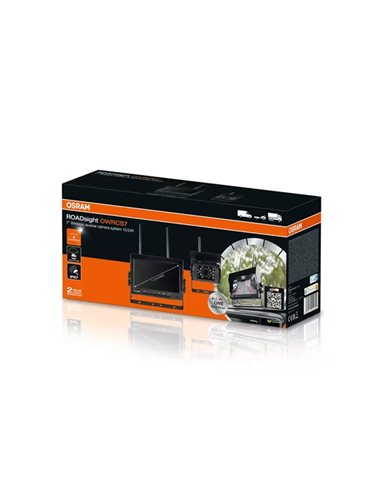 Cámara de marcha atrás inalámbrica ROADsight OWRCS7, monitor AHD 7", 1080p 120º con infrarrojos, 12/24V