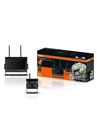 Caméra de recul sans fil ROADsight OWRCS7, écran AHD 7", 1080p 120° avec infrarouge, 12/24 V
