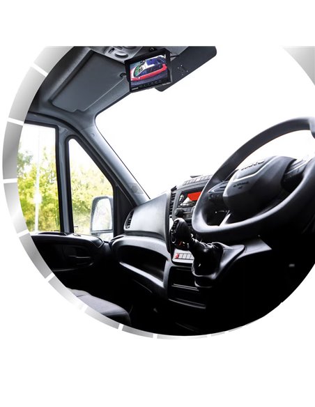 Kit completo com câmera de ré com fio + monitor AHD de 7", ROADsight OCS700N, 1080p, 120º, 12/24V