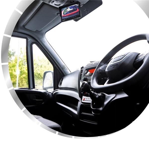 Kit completo com câmera de ré com fio + monitor AHD de 7", ROADsight OCS700N, 1080p, 120º, 12/24V