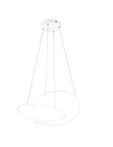 Suspension LED DARVIN 52 W 6 700 lm, grande largeur 84 cm, intensité variable, interrupteur DIP IP20, blanc