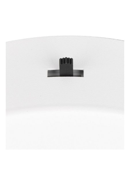 Lámpara colgante con aros LED DARVIN 52W 6700lm, grande 84cm ancho, regulable DIP SWITCH IP20 Blanco