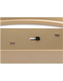 Plafón de techo aros LED DARVIN 34W 4500lm, regulable DIP SWITCH 2300+3000+4000K IP20 Dorado